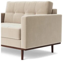 Swoon Berlin Velvet Cuddle Chair - Taupe 13 Swoon Berlin Velvet Cuddle Chair - Taupe -Habitat 2004372 R Z005A