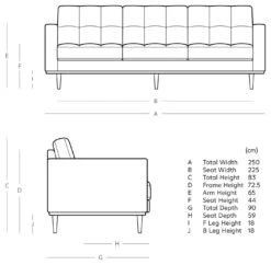 Swoon Berlin Velvet 4 Seater Sofa - Burnt Orange -Habitat 2004592 R E001
