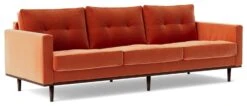 Swoon Berlin Velvet 4 Seater Sofa - Burnt Orange -Habitat 2004592 R Z006A