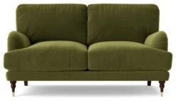 Swoon Charlbury Velvet 2 Seater Sofa - Fern Green