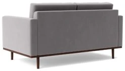 Swoon Berlin Velvet 2 Seater Sofa - Silver Grey -Habitat 2006088 R Z005A