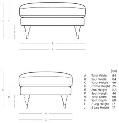Swoon Charlbury Velvet Ottoman Footstool - Taupe -Habitat 2006198 R E001