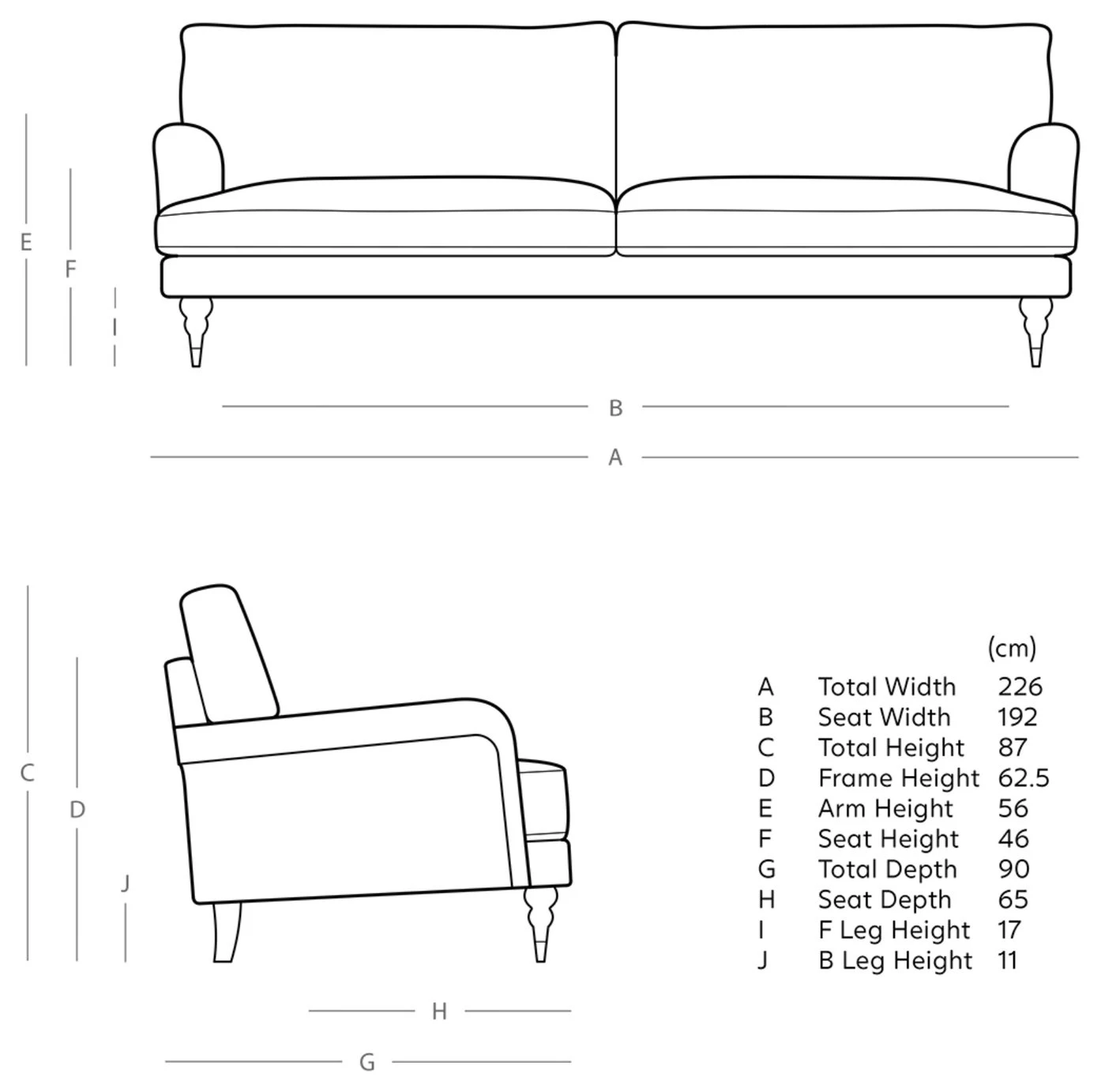 Swoon Charlbury Velvet 3 Seater Sofa - Fern Green 4 Swoon Charlbury Velvet 3 Seater Sofa - Fern Green - Image 4
