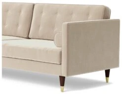 Swoon Porto Velvet 3 Seater Sofa - Taupe -Habitat 2007001 R Z004A