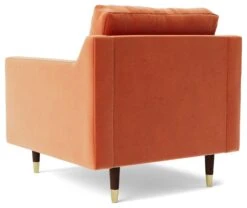 Swoon Rieti Velvet Armchair - Burnt Orange -Habitat 2007386 R Z004A