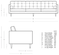 Swoon Porto Velvet 4 Seater Sofa - Taupe -Habitat 2008158 R E001