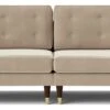 Swoon Porto Velvet 4 Seater Sofa - Taupe