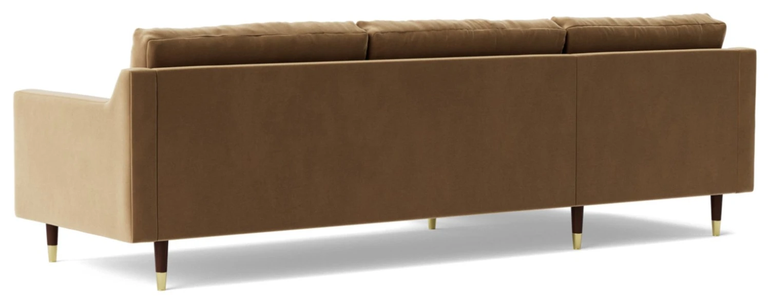 Swoon Rieti Velvet Left Hand Corner Sofa - Biscuit 7 Swoon Rieti Velvet Left Hand Corner Sofa - Biscuit - Image 7