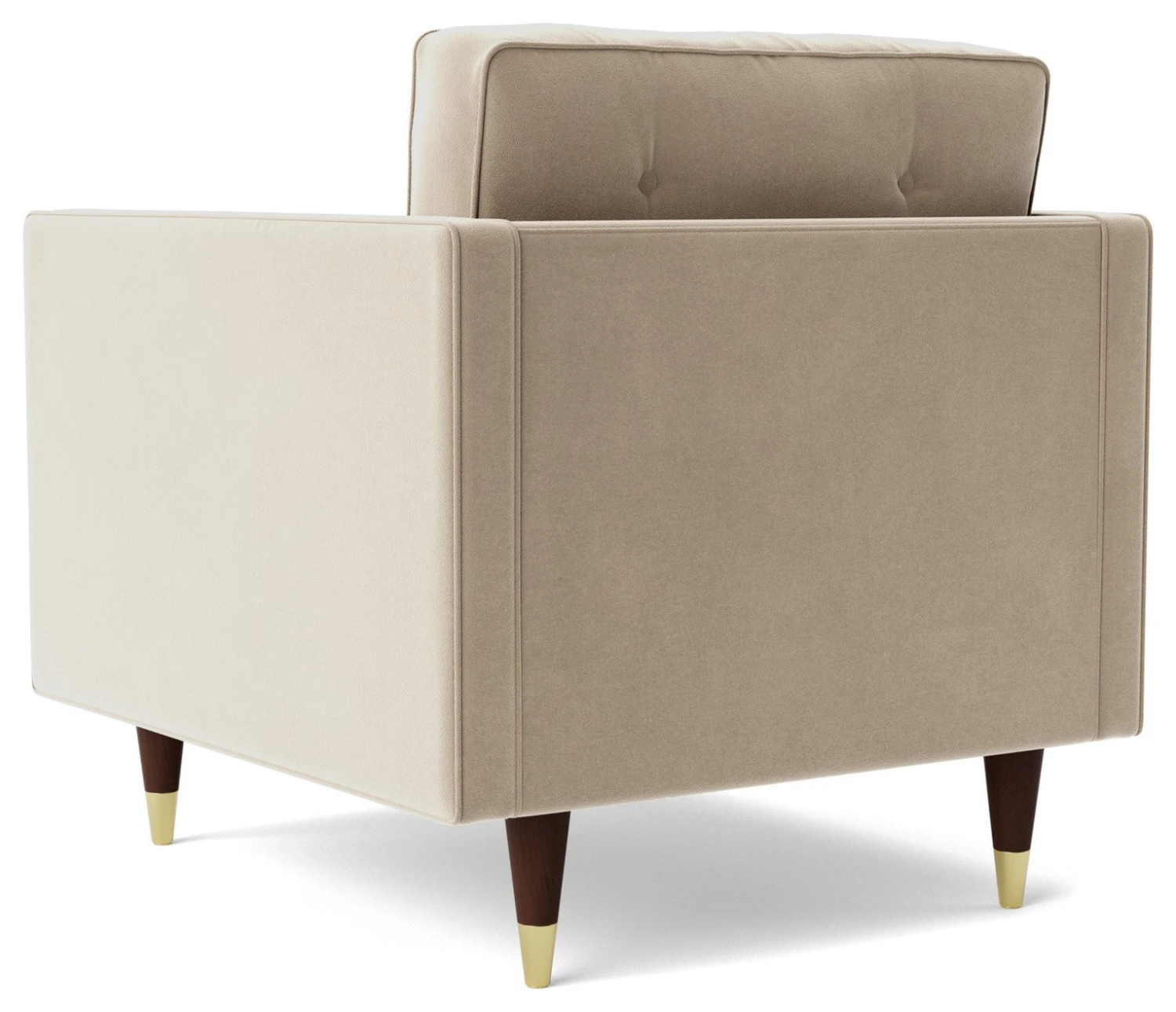 Swoon Porto Velvet Armchair - Taupe 7 Swoon Porto Velvet Armchair - Taupe - Image 7