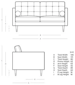 Swoon Porto Velvet 2 Seater Sofa - Taupe -Habitat 2012096 R E001