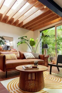 Habitat Faro Woven Paper Rope And Oak Accent Chair - Black -Habitat 2013112 R Z005C