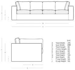 Swoon Seattle Velvet 4 Seater Sofa - Ink Blue 10 Swoon Seattle Velvet 4 Seater Sofa - Ink Blue -Habitat 2013428 R E001