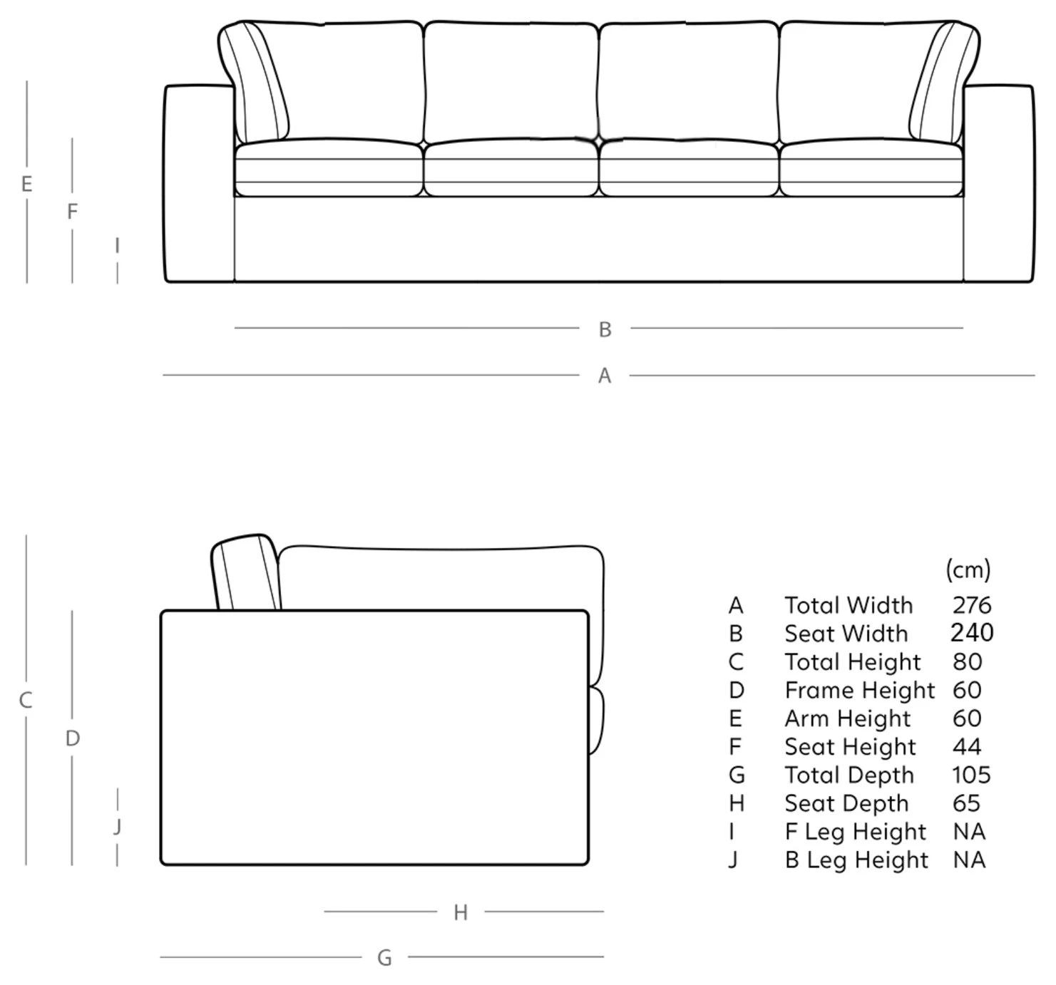 Swoon Seattle Velvet 4 Seater Sofa - Ink Blue 4 Swoon Seattle Velvet 4 Seater Sofa - Ink Blue - Image 4