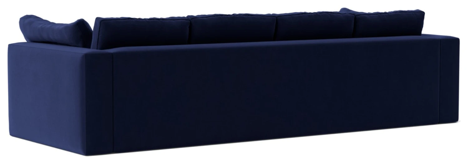 Swoon Seattle Velvet 4 Seater Sofa - Ink Blue 7 Swoon Seattle Velvet 4 Seater Sofa - Ink Blue - Image 7