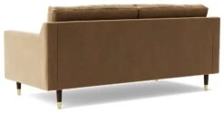 Swoon Rieti Velvet 2 Seater Sofa - Biscuit -Habitat 2013569 R Z005A