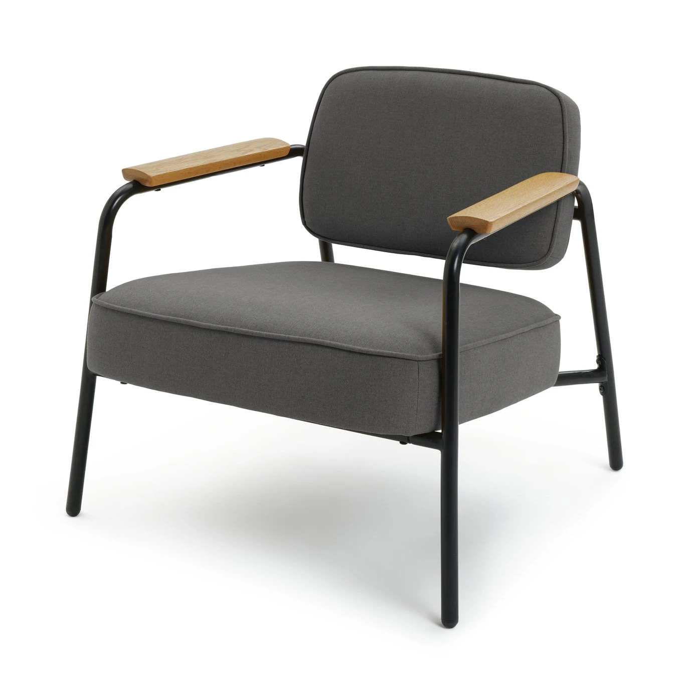 Habitat Jesper Fabric Accent Chair - Grey 5 Habitat Jesper Fabric Accent Chair - Grey - Image 5