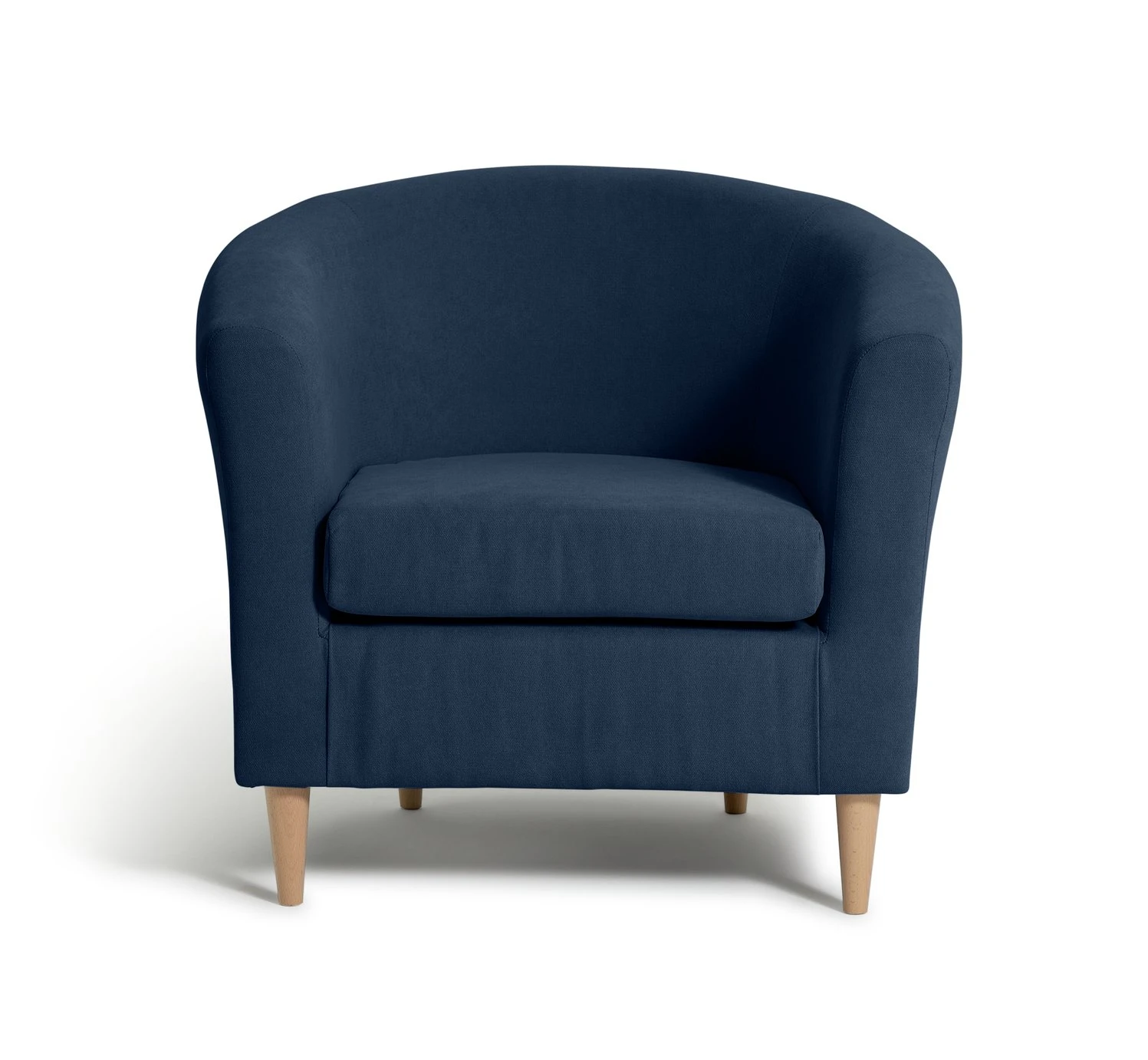 Habitat Fabric Tub Chair - Navy 1 Habitat Fabric Tub Chair - Navy