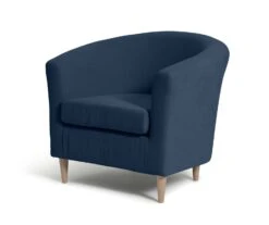 Habitat Fabric Tub Chair - Navy 10 Habitat Fabric Tub Chair - Navy -Habitat 2018708 R Z002A
