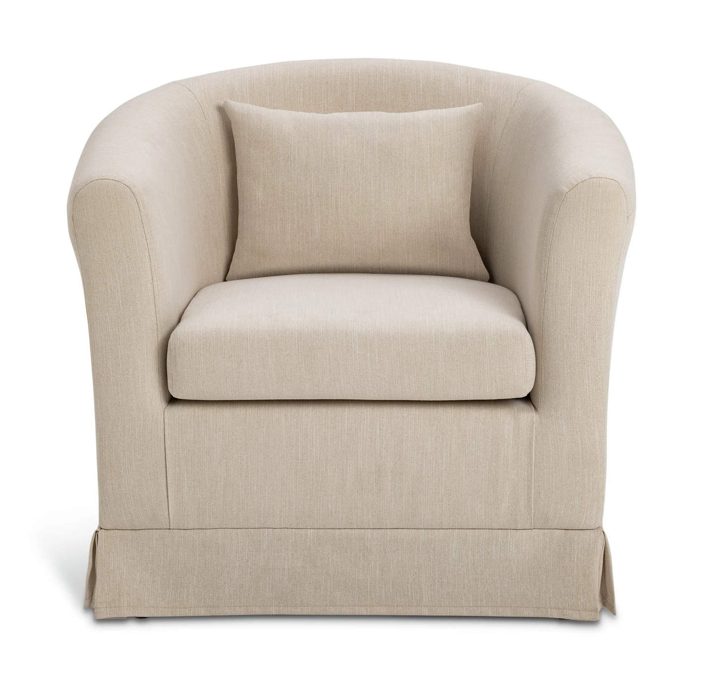 Habitat Larissa Fabric Tub Chair - Natural 1 Habitat Larissa Fabric Tub Chair - Natural