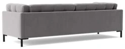 Swoon Landau Velvet 3 Seater Sofa - Silver Grey 13 Swoon Landau Velvet 3 Seater Sofa - Silver Grey -Habitat 2022206 R Z005A