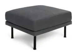 Habitat Moore Leather Ottoman Footstool - Dark Grey 9 Habitat Moore Leather Ottoman Footstool - Dark Grey -Habitat 2022471 R Z002A