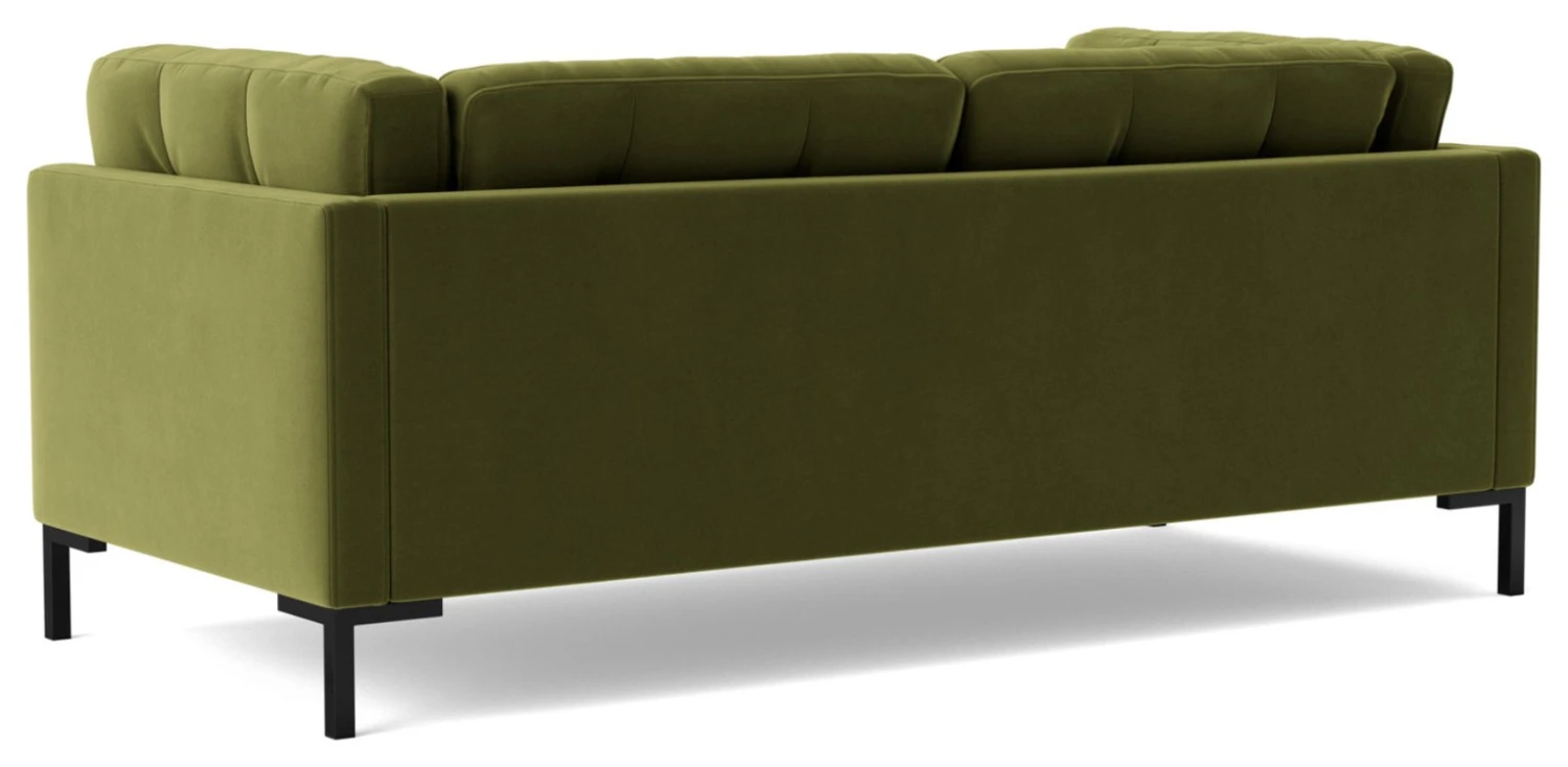 Swoon Landau Velvet 2 Seater Sofa - Fern Green 7 Swoon Landau Velvet 2 Seater Sofa - Fern Green - Image 7