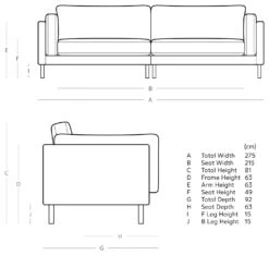 Swoon Munich Velvet 4 Seater Sofa- Kingfisher Blue -Habitat 2026051 R E001