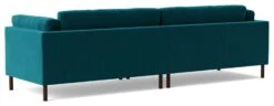 Swoon Munich Velvet 4 Seater Sofa- Kingfisher Blue -Habitat 2026051 R Z005A