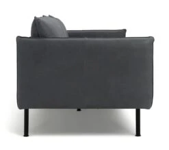 Habitat Moore Leather 4 Seater Sofa - Dark Grey -Habitat 2028822 R Z004A