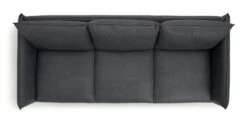 Habitat Moore Leather 4 Seater Sofa - Dark Grey -Habitat 2028822 R Z005A