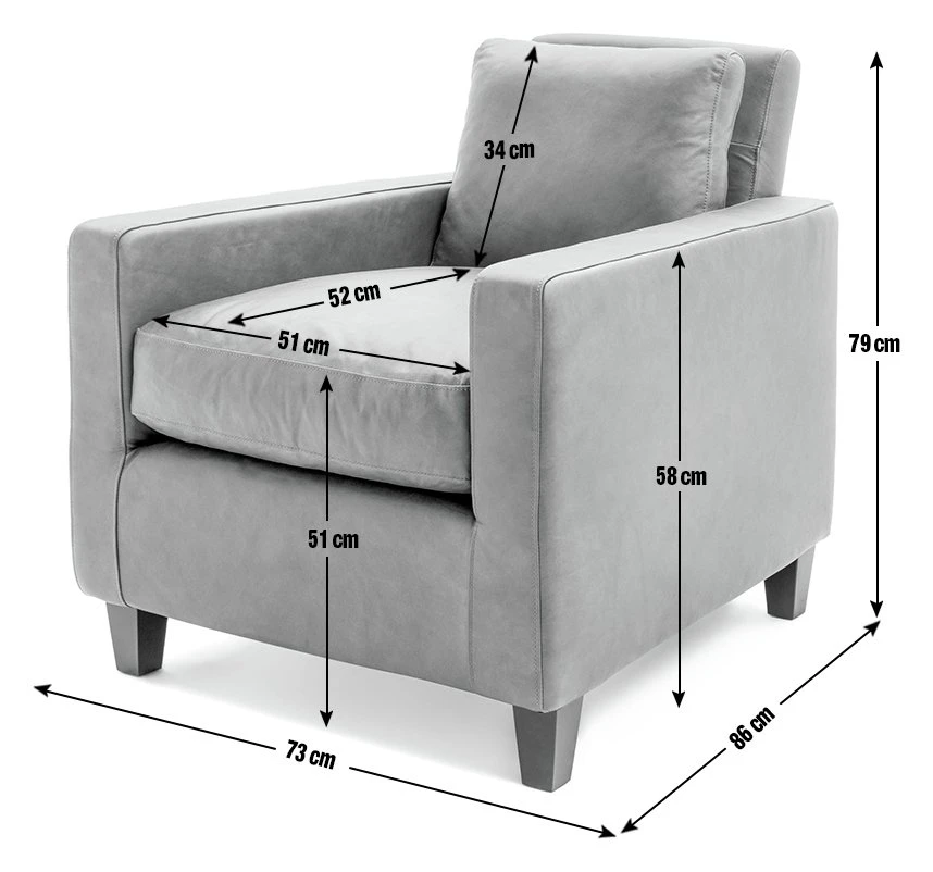 Habitat Chester Leather Armchair - Tan 4 Habitat Chester Leather Armchair - Tan - Image 4