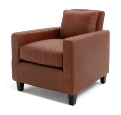 Habitat Chester Leather Armchair - Tan 13 Habitat Chester Leather Armchair - Tan -Habitat 2029601 R Z002A