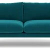 Swoon Luna Velvet 3 Seater Sofa- Kingfisher Blue