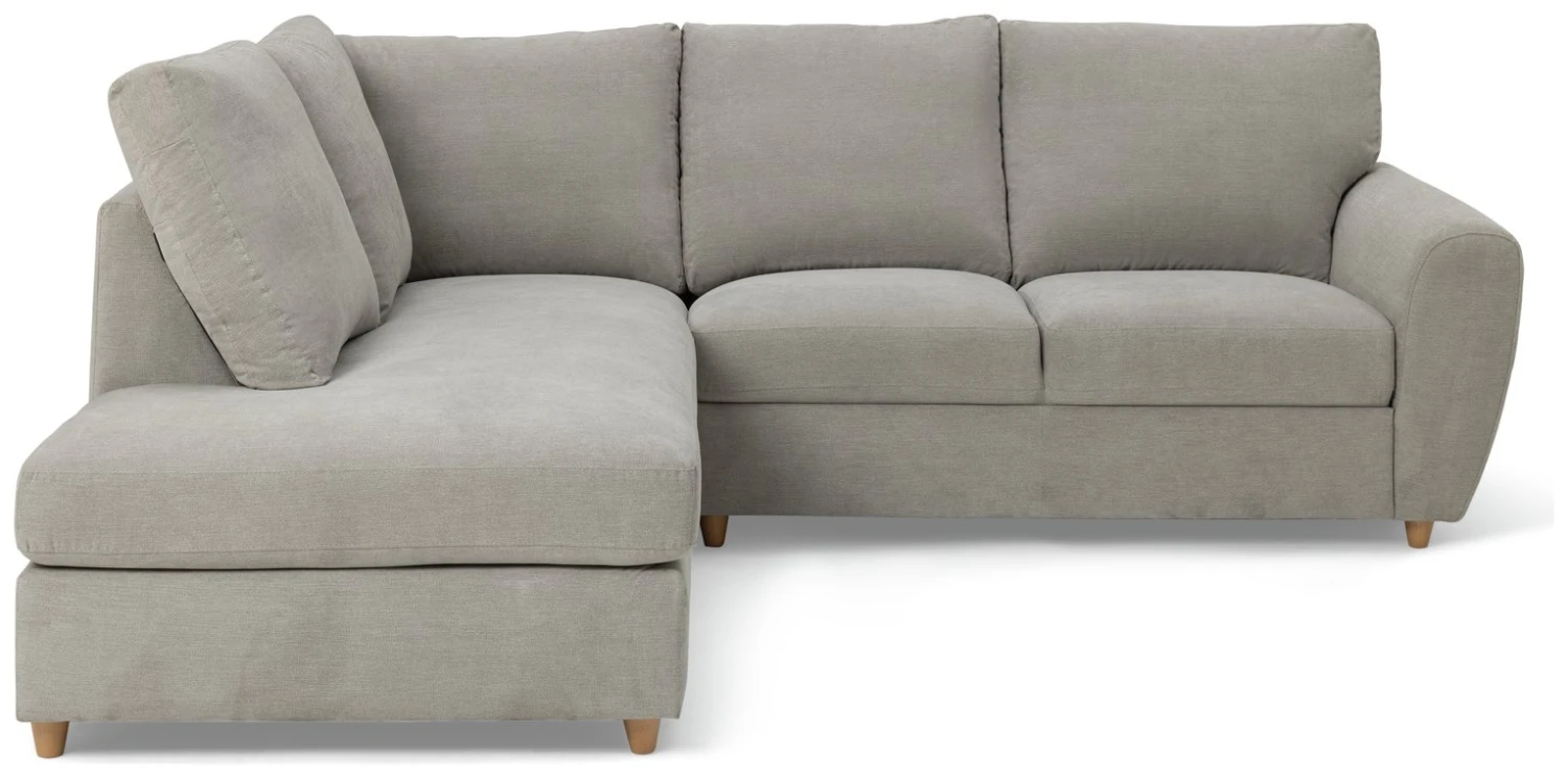 Habitat Ashford Fabric Left Corner Chaise Sofa - Grey 6 Habitat Ashford Fabric Left Corner Chaise Sofa - Grey - Image 6