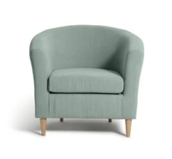 Habitat Fabric Tub Chair - Duck Egg