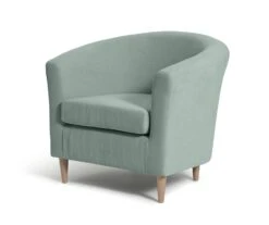 Habitat Fabric Tub Chair - Duck Egg -Habitat 2066671 R Z002A