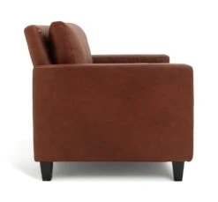 Habitat Chester Leather Cuddle Chair - Tan -Habitat 2067807 R Z004A