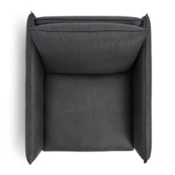 Habitat Moore Leather Armchair - Dark Grey 15 Habitat Moore Leather Armchair - Dark Grey -Habitat 2071051 R Z005A
