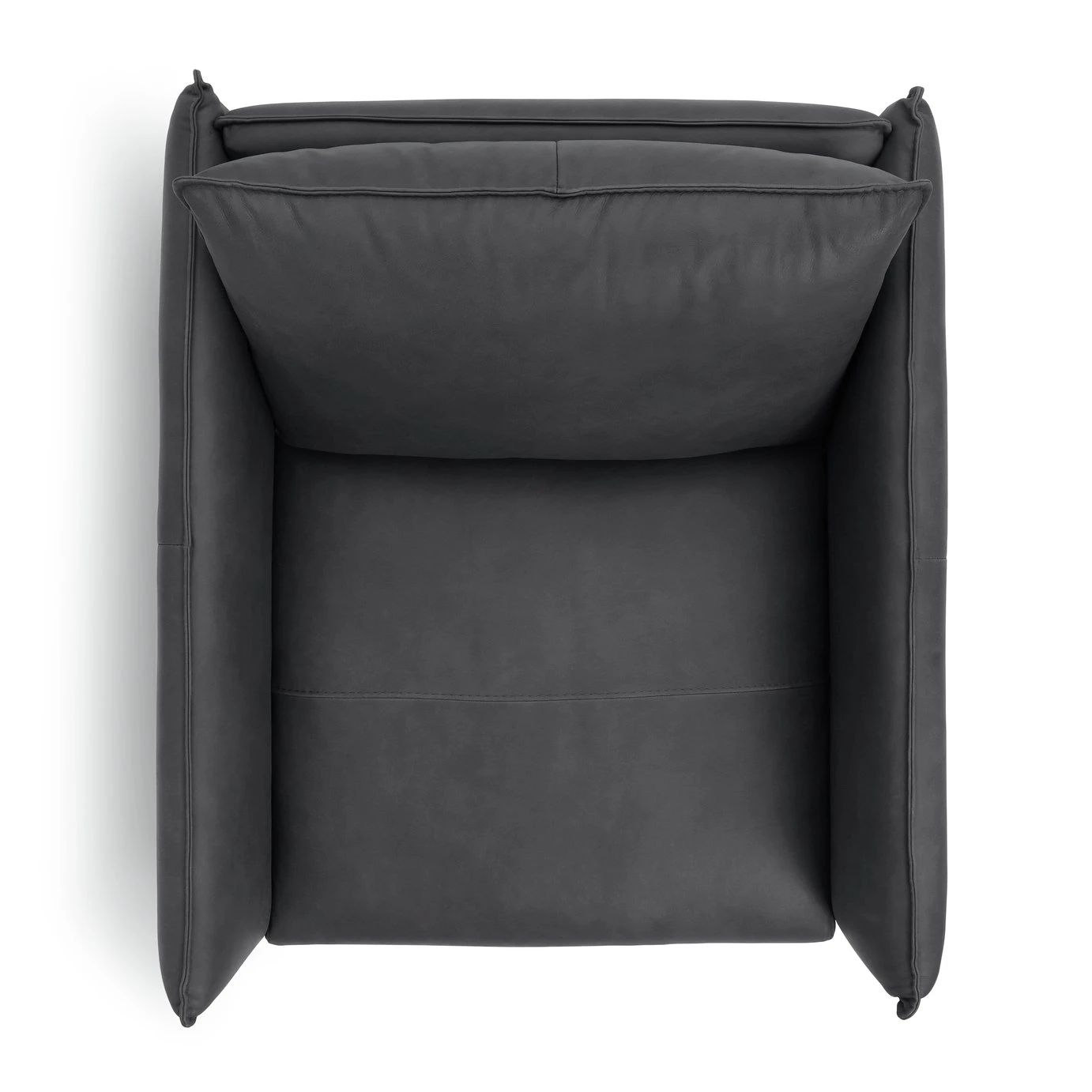 Habitat Moore Leather Armchair - Dark Grey 7 Habitat Moore Leather Armchair - Dark Grey - Image 7