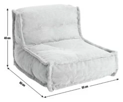 Habitat Kids Mini Estelle Cord Bean Bag - Green -Habitat 2074656 R E001