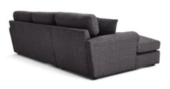 Habitat Lisbon Fabric Left Hand Corner Chaise Sofa- Charcoal -Habitat 2078092 R Z004A