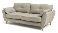 Habitat Isla 3 Seater Leather Sofa - Grey -Habitat 2204749 R Z002A