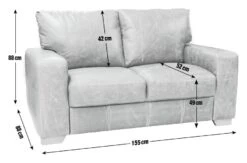 Habitat Eton Leather 2 Seater Sofa - Chocolate 9 Habitat Eton Leather 2 Seater Sofa - Chocolate -Habitat 2263728 R E001