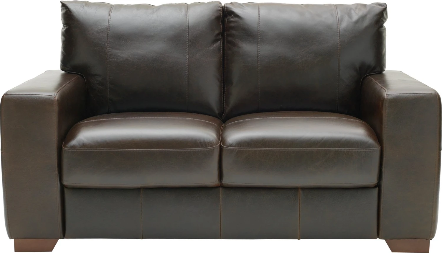 Habitat Eton Leather 2 Seater Sofa - Chocolate 1 Habitat Eton Leather 2 Seater Sofa - Chocolate