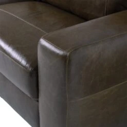 Habitat Eton Leather 3 Seater Sofa - Chocolate 18 Habitat Eton Leather 3 Seater Sofa - Chocolate -Habitat 2271813 R Z006A