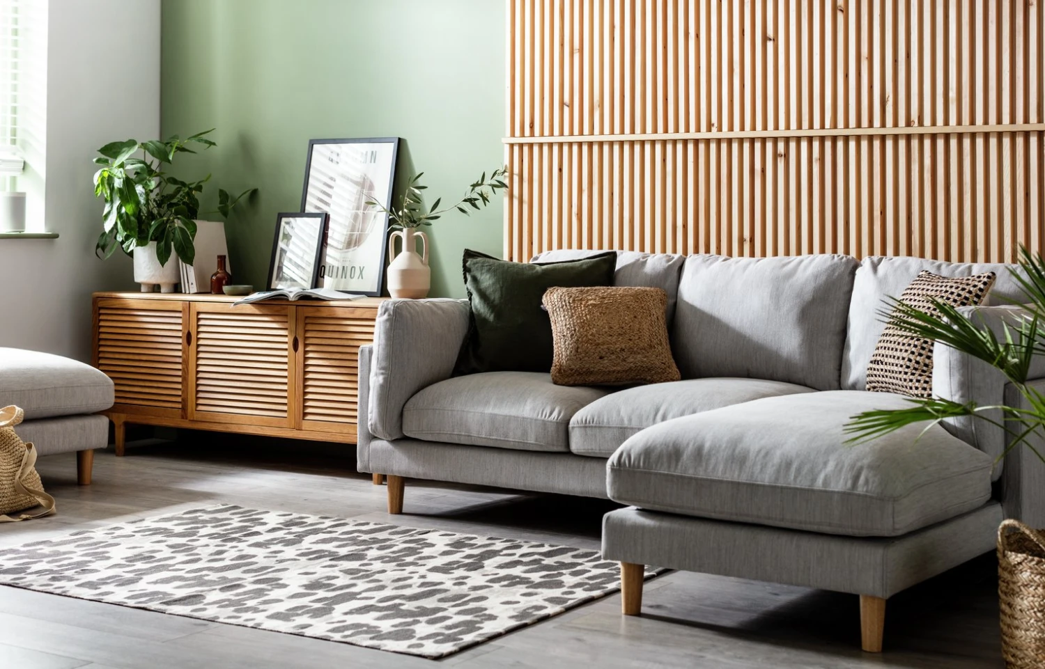 Habitat Salome Fabric Right Hand Corner Chaise Sofa - Grey 2 Habitat Salome Fabric Right Hand Corner Chaise Sofa - Grey - Image 2