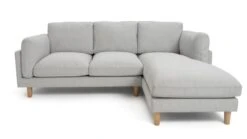 Habitat Salome Fabric Right Hand Corner Chaise Sofa - Grey 14 Habitat Salome Fabric Right Hand Corner Chaise Sofa - Grey -Habitat 2654344 R Z003A