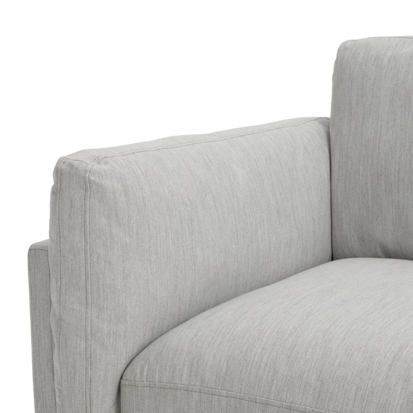 Habitat Salome Fabric Right Hand Corner Chaise Sofa - Grey 9 Habitat Salome Fabric Right Hand Corner Chaise Sofa - Grey - Image 9