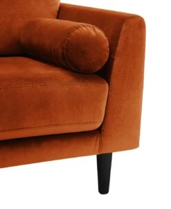 Habitat Jacob Fabric Cuddle Chair - Orange -Habitat 2910129 R Z007A