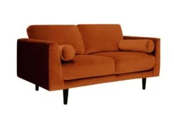 Habitat Jacob Fabric 2 Seater Sofa - Orange 8 Habitat Jacob Fabric 2 Seater Sofa - Orange -Habitat 2910198 R Z004A